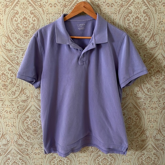 J Crew Light Blue / Periwinkle Polo Size Large - Picture 1 of 6